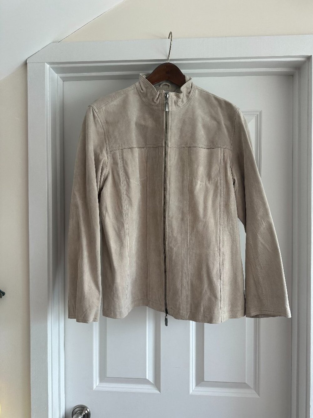 Chico leather jacket buff size 12